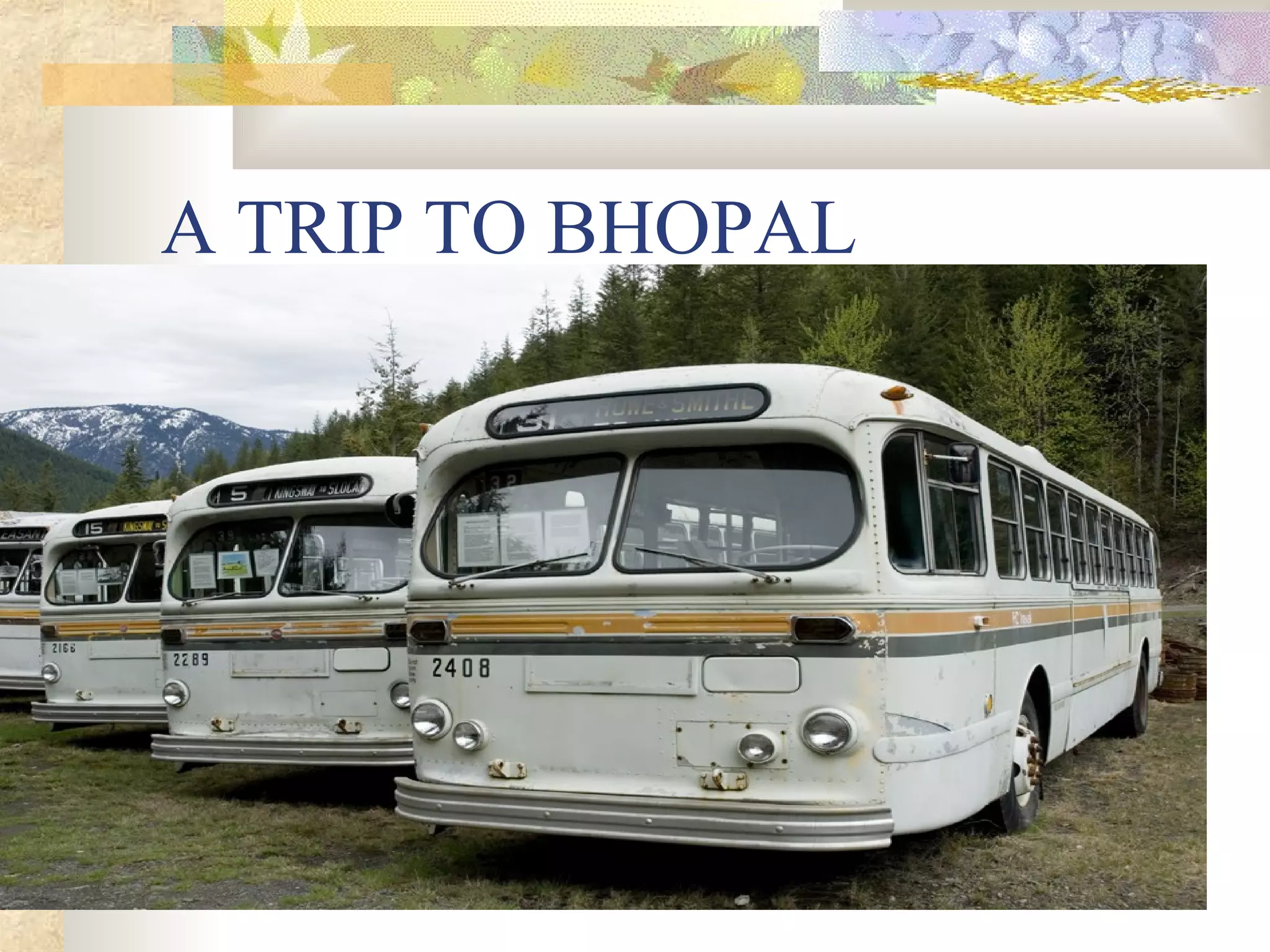 A TRIP TO BHOPAL
