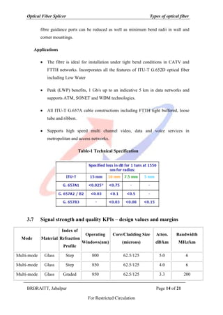 Types of optical fiber | PDF