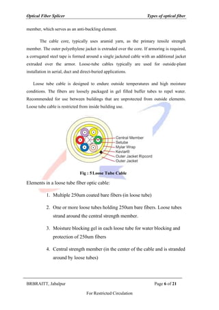 Types of optical fiber | PDF