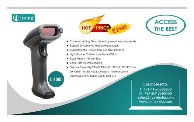 L 4000 Barcode Banner Design
