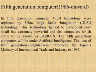 L-4 BCE Generations of Computers final.ppt