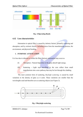 Characteristics of optical fiber cable | PDF