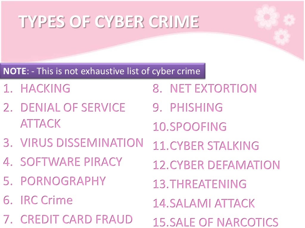 Legal Types Of Cyber Crime legal-types-of-cyber-crime