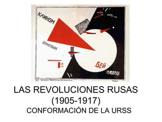 LAS REVOLUCIONES RUSAS (1905-1917) CONFORMACIÓN DE LA URSS 