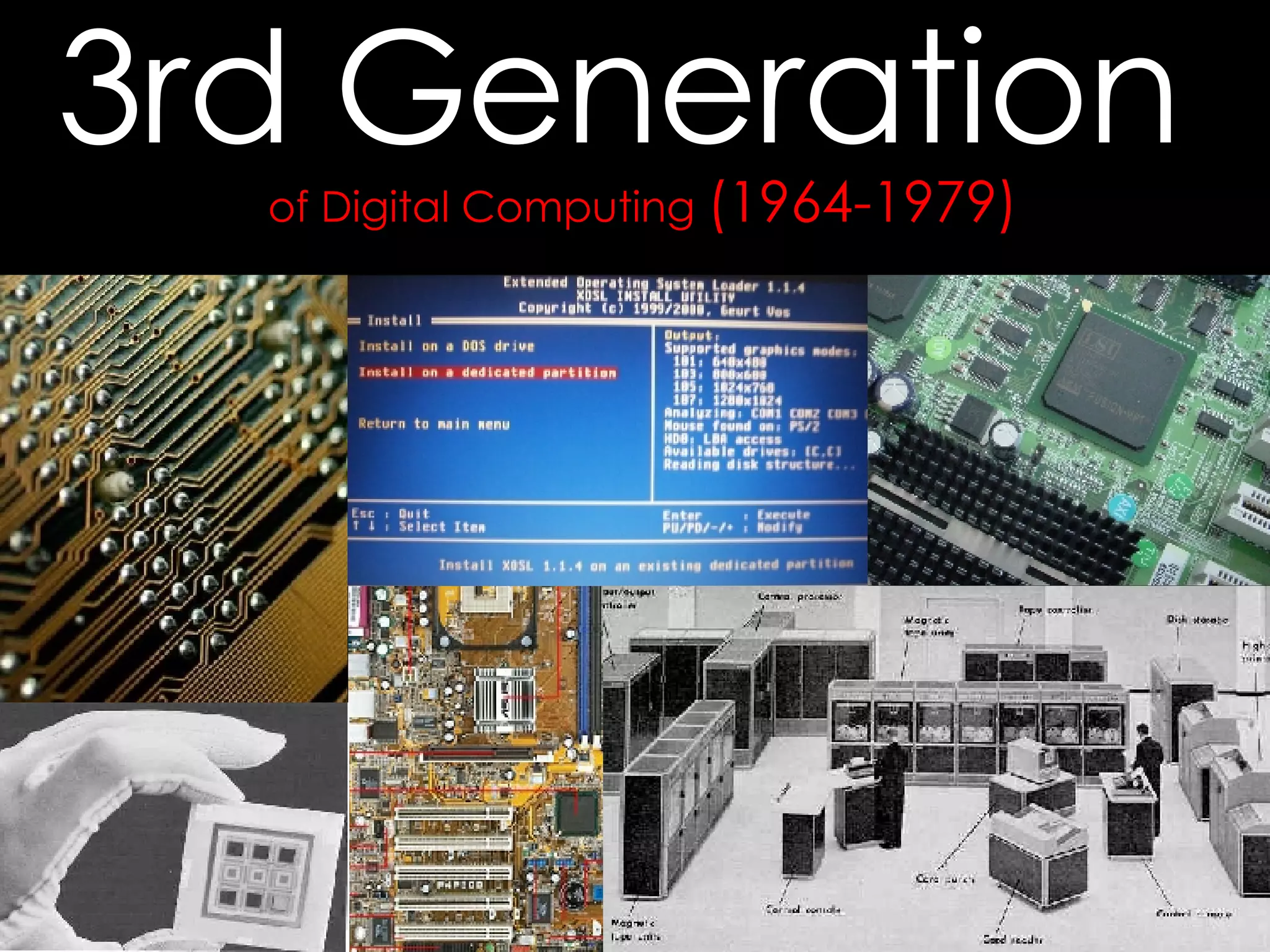 of Digital Computing  (1964-1979)  3rd Generation  