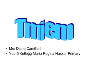 Mrs Diane Camilleri Year5 Kulle ġġ  Maria Regina Naxxar Primary  Tmiem 
