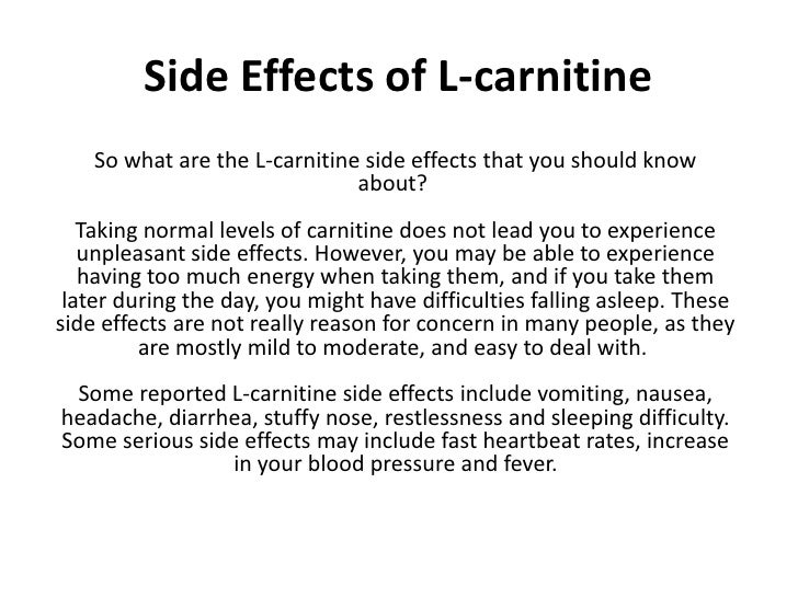 L carnitine