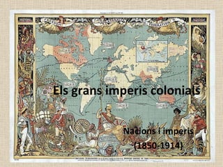 Els grans imperis colonials Nacions i imperis (1850-1914) 