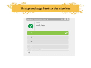 Un apprentissage basé sur des exercices
 
