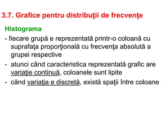 Date elementare si sistematizarea lor - statistica