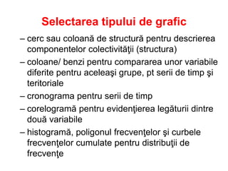 Date elementare si sistematizarea lor - statistica