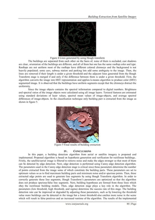Building Extraction from Satellite Images | PDF
