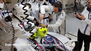 Ever wanted to be in a formula 1 race?
 