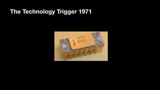 Fifth Technological Revolution
starts
Intel 1971
The Technology Trigger 1971
 