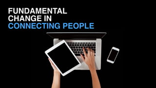 FUNDAMENTAL
CHANGE IN 
CONNECTING PEOPLE
 