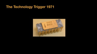 Fifth Technological Revolution
starts
Intel 1971
The Technology Trigger 1971
 