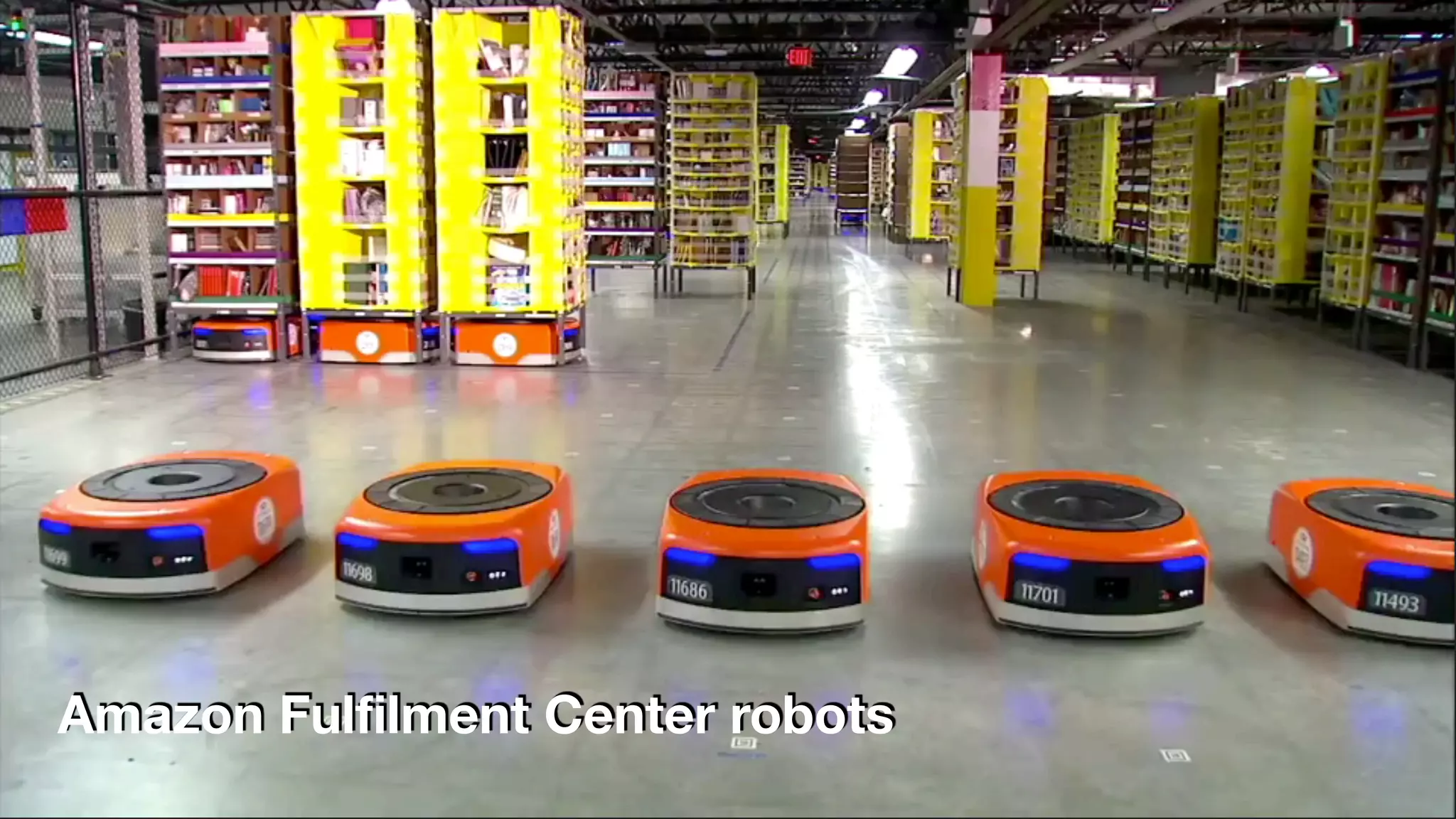 Amazon Fulfilment Center robots
 