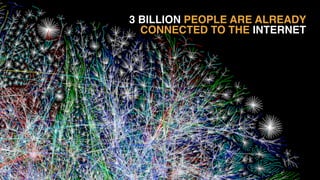 3 BILLION PEOPLE ARE ALREADY  
CONNECTED TO THE INTERNET
 