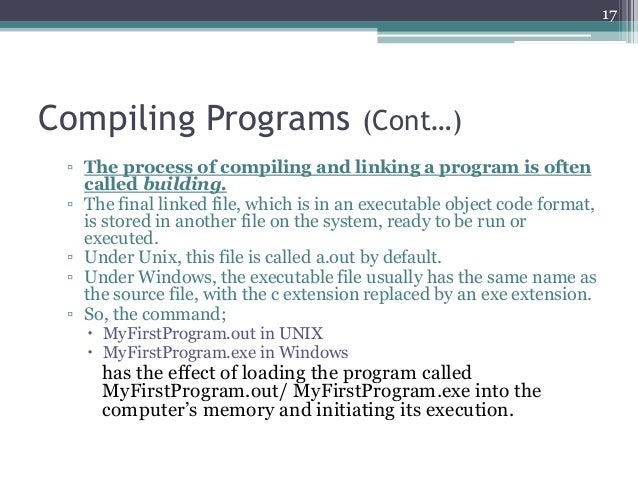 COM1407: Introduction to C Programming