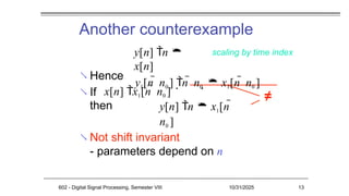 Time domain representation of signals and systems | PPTX