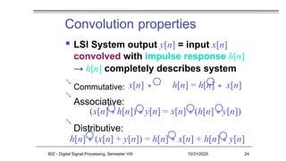 Time domain representation of signals and systems | PPTX