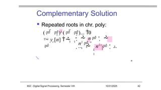 Repeated Roots Signal Example Time domain representation of signals and systems | PPTX