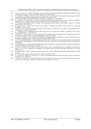 Relationship between Perceived Social Support and Readiness for ...
