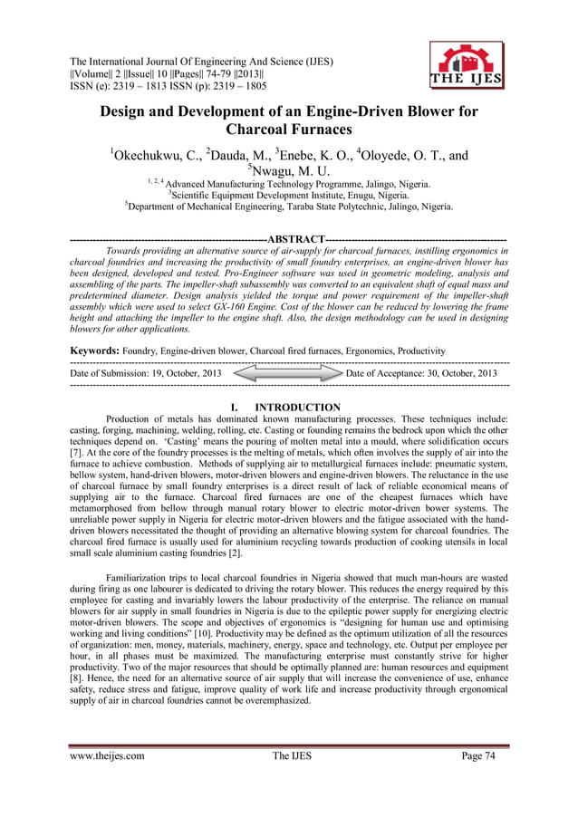 The International Journal of Engineering and Science (The IJES) | PDF