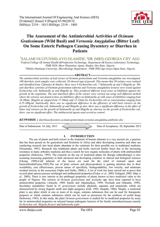 The International Journal of Engineering and Science (The IJES) | PDF