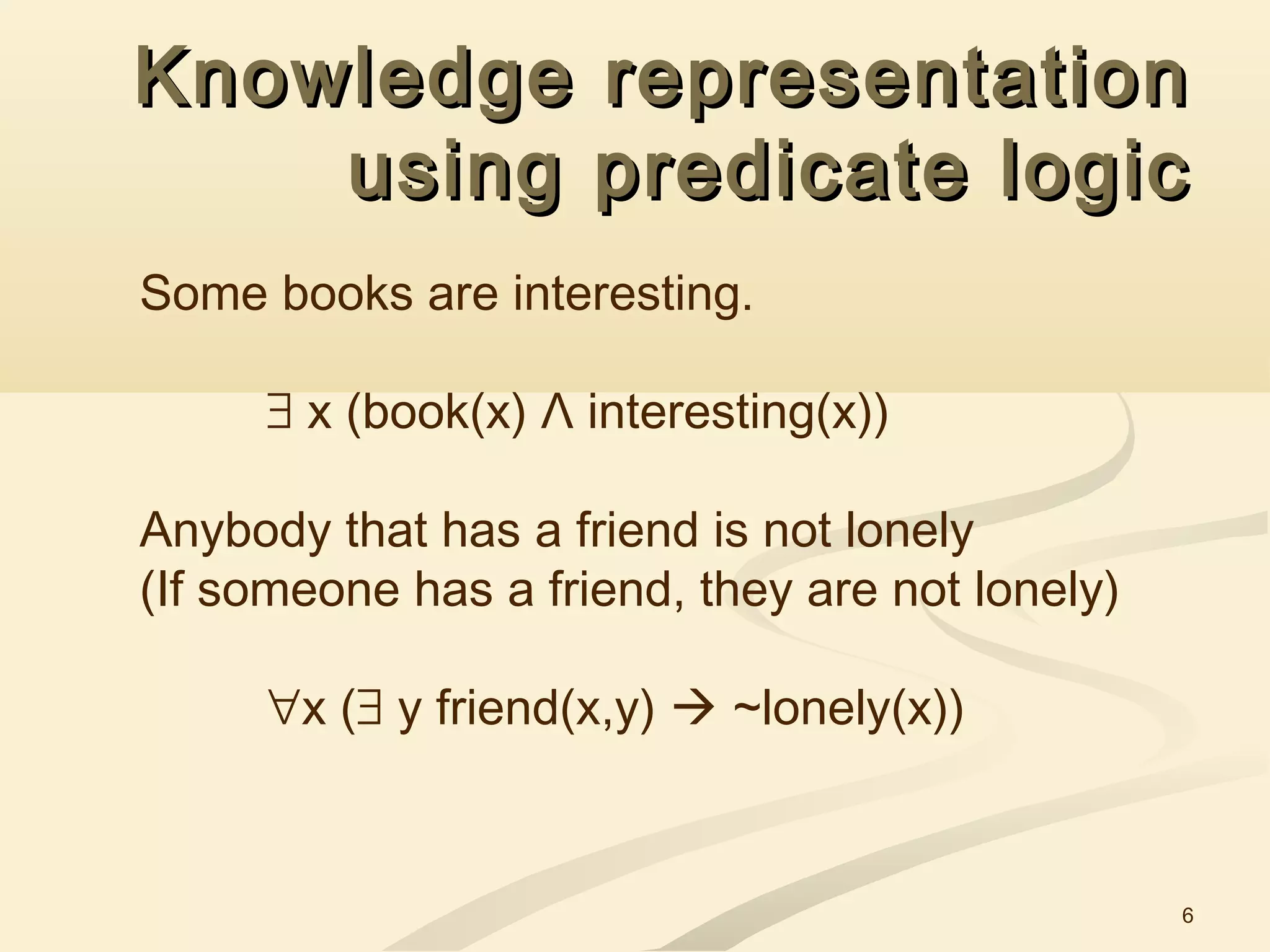 L03 ai - knowledge representation using logic | PPT | Programming ...