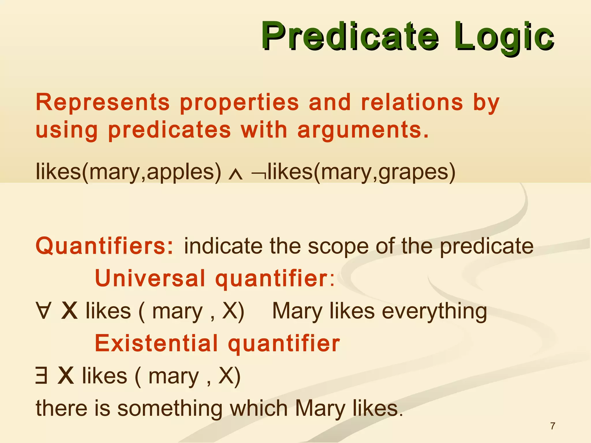 L03 ai - knowledge representation using logic | PPT | Programming ...