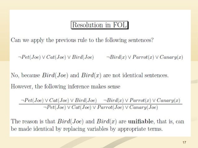 L03 ai - knowledge representation using logic | PPT | Programming ...