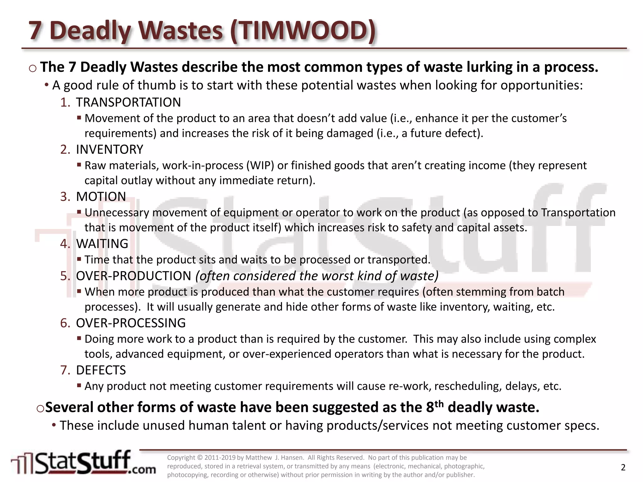 7 Deadly Wastes with Matt Hansen at StatStuff