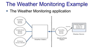 The Weather Monitoring Example 
 The Weather Monitoring application 
 