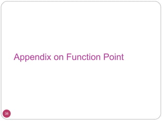Appendix on Function Point 