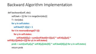 An overview of Hidden Markov Models (HMM) | PDF