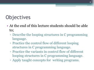 COM1407: Program Control Structures – Repetition and Loops | PPTX