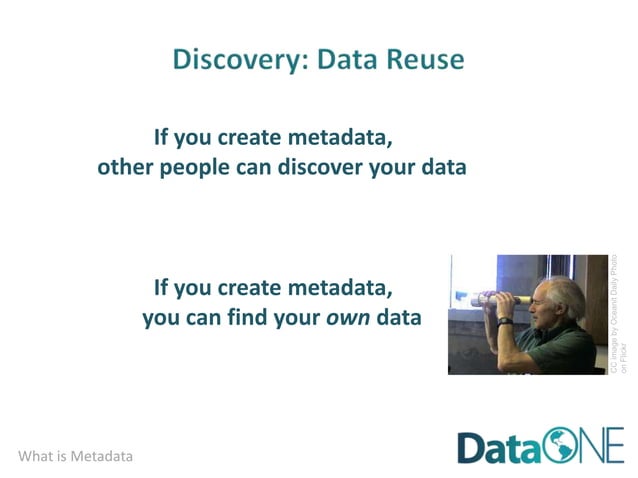 DataONE Education Module 07: Metadata | PPT