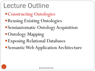 Semantic Web: Ontology Engineering Presentation | PDF
