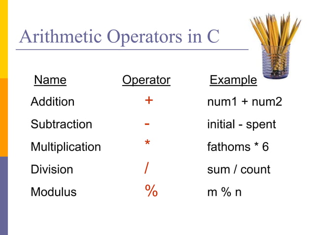 C Programing Arithmetic Operators.ppt