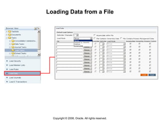 Copyright © 2008, Oracle. All rights reserved.
Loading Data from a File
 