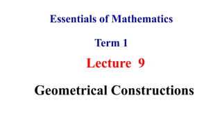 Essentials of Mathematics Term 1 solution | PPT