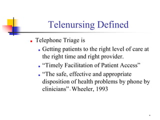 Telephone Triage Nurse Current Role And Skills Telephone Triage Nurse Current Role And Skills