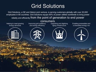 Grid Solutions
Grid Solutions, a GE and Alstom joint venture, is serving customers globally with over 20,000
employees in ...