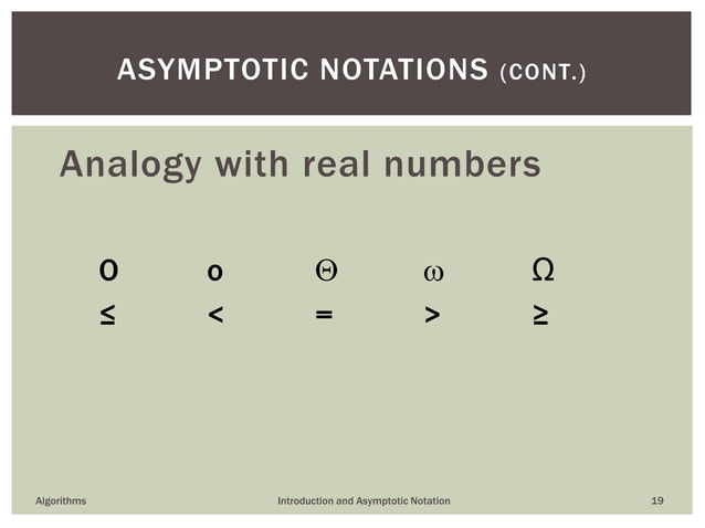 Introduction to Algorithms and Asymptotic Notation | PPT