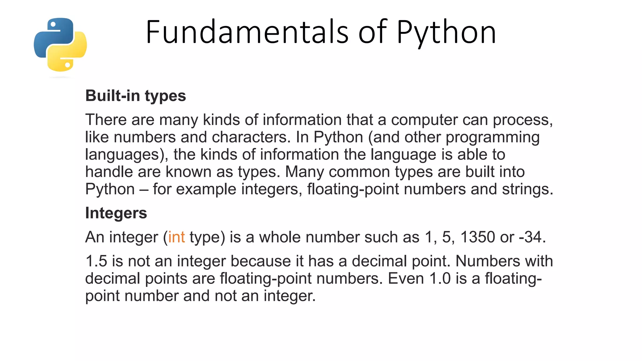 Python basics | PPT