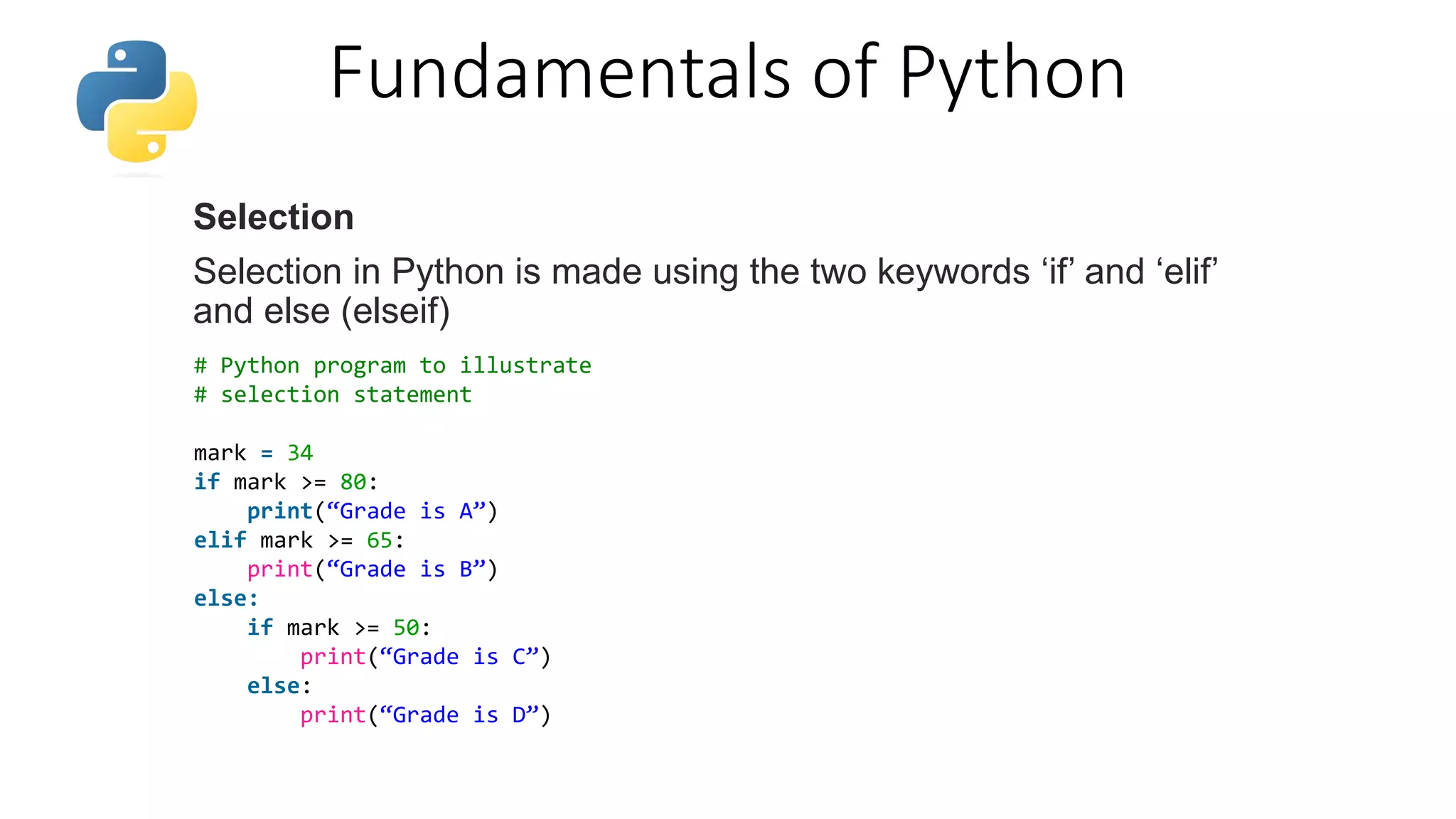 Python basics | PPTX
