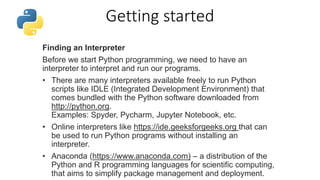 Python basics | PPTX