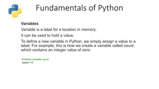 Python basics | PPTX