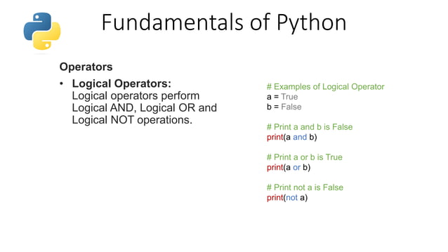 Python basics | PPTX